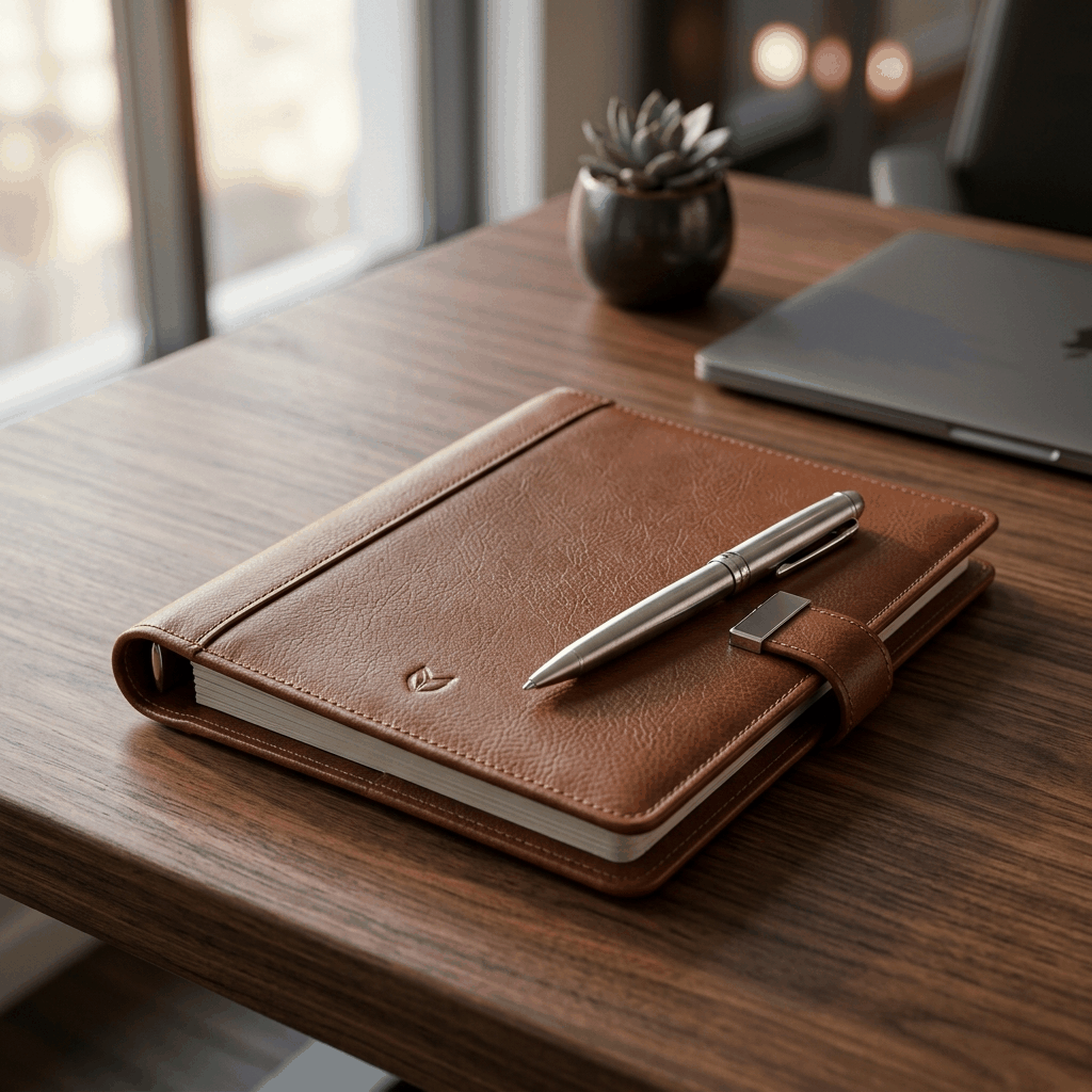 Executive Leather Planner Set