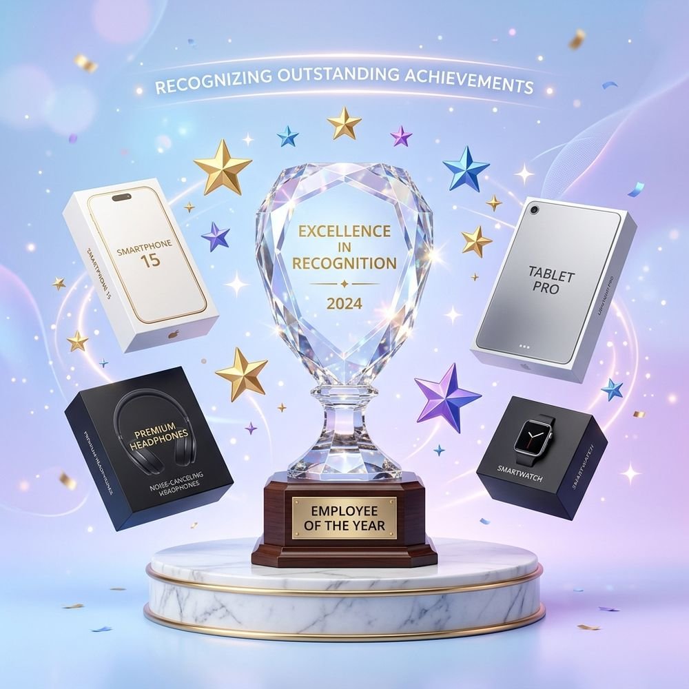 Employee Rewards & Recognition Illustration