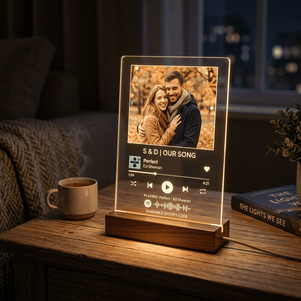 Spotify Song & Photo Acrylic Lamp