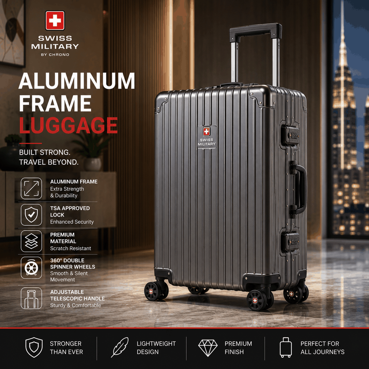 Swiss Military Aluminum Frame Luggage image 3
