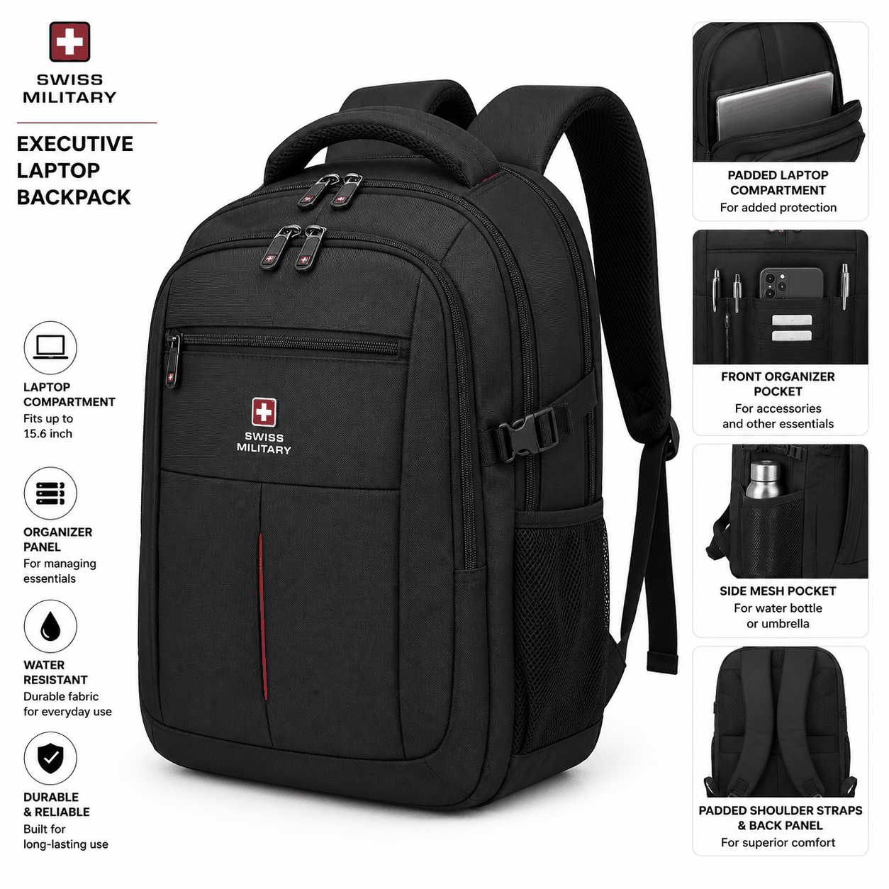 Swiss Military Executive Laptop Backpack image 3