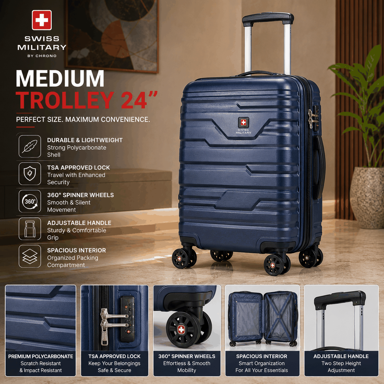 Swiss Military Medium Trolley 24