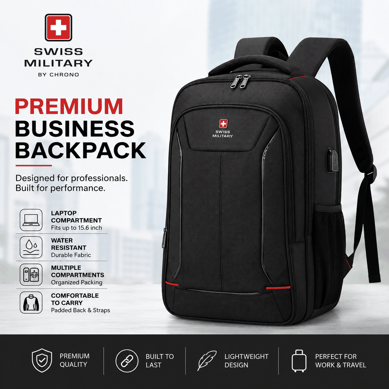 Swiss Military Premium Business Backpack