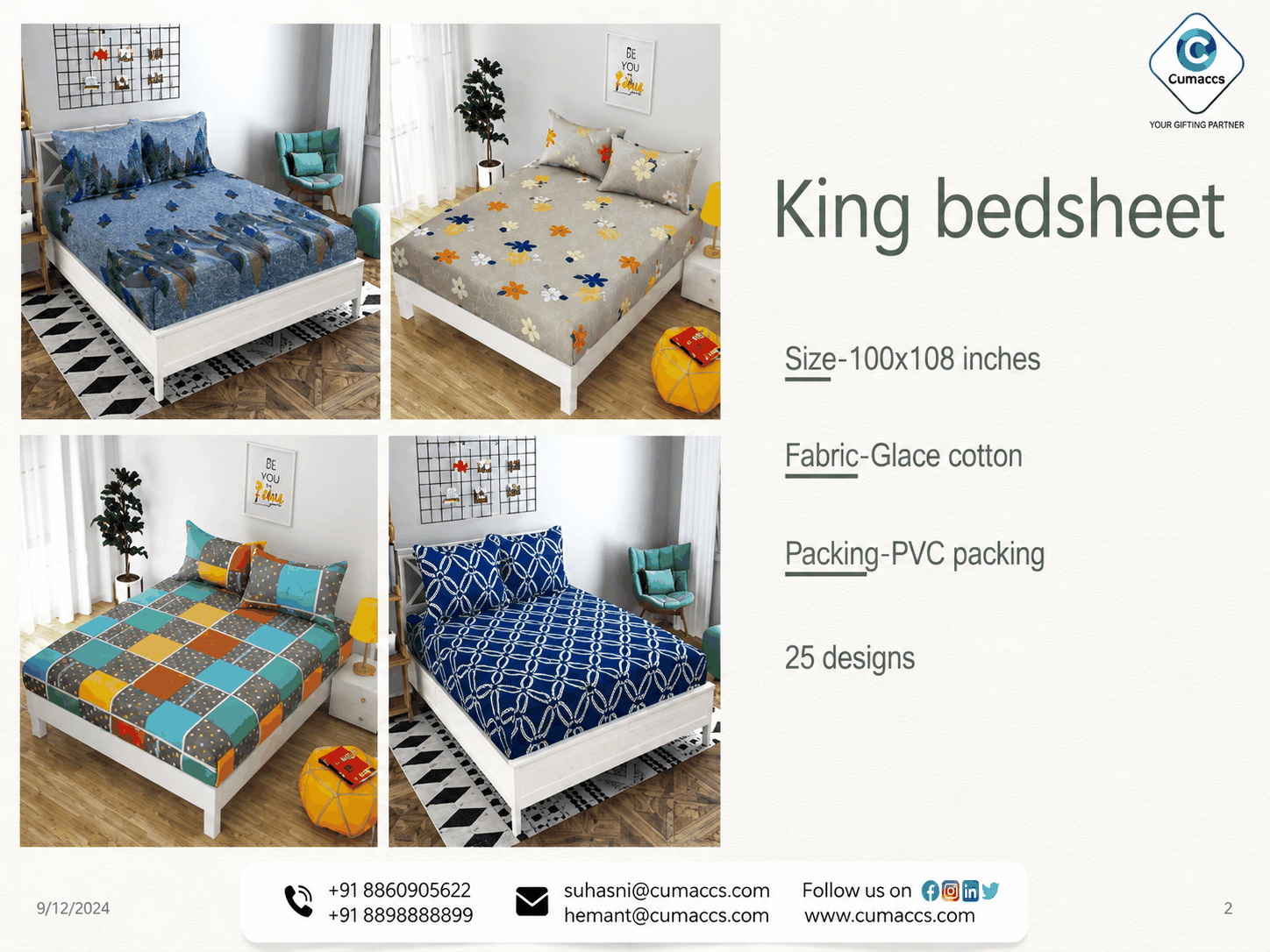 King  size bedsheet King  size bedsheet image 3