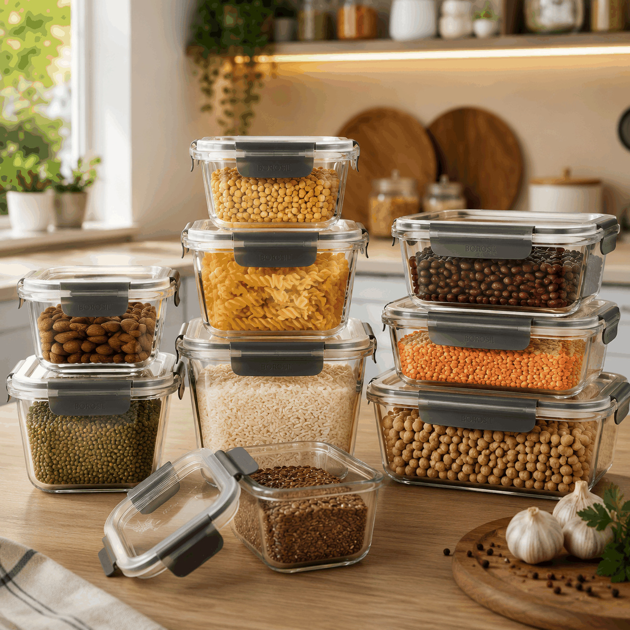 Borosil Klip-N-Store Containers