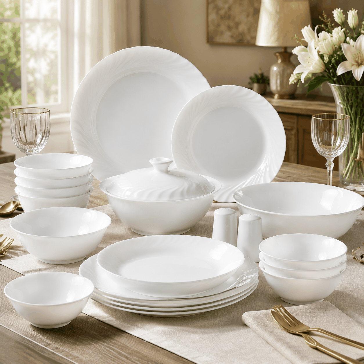 Borosil Silk Series Dinner Set image 3