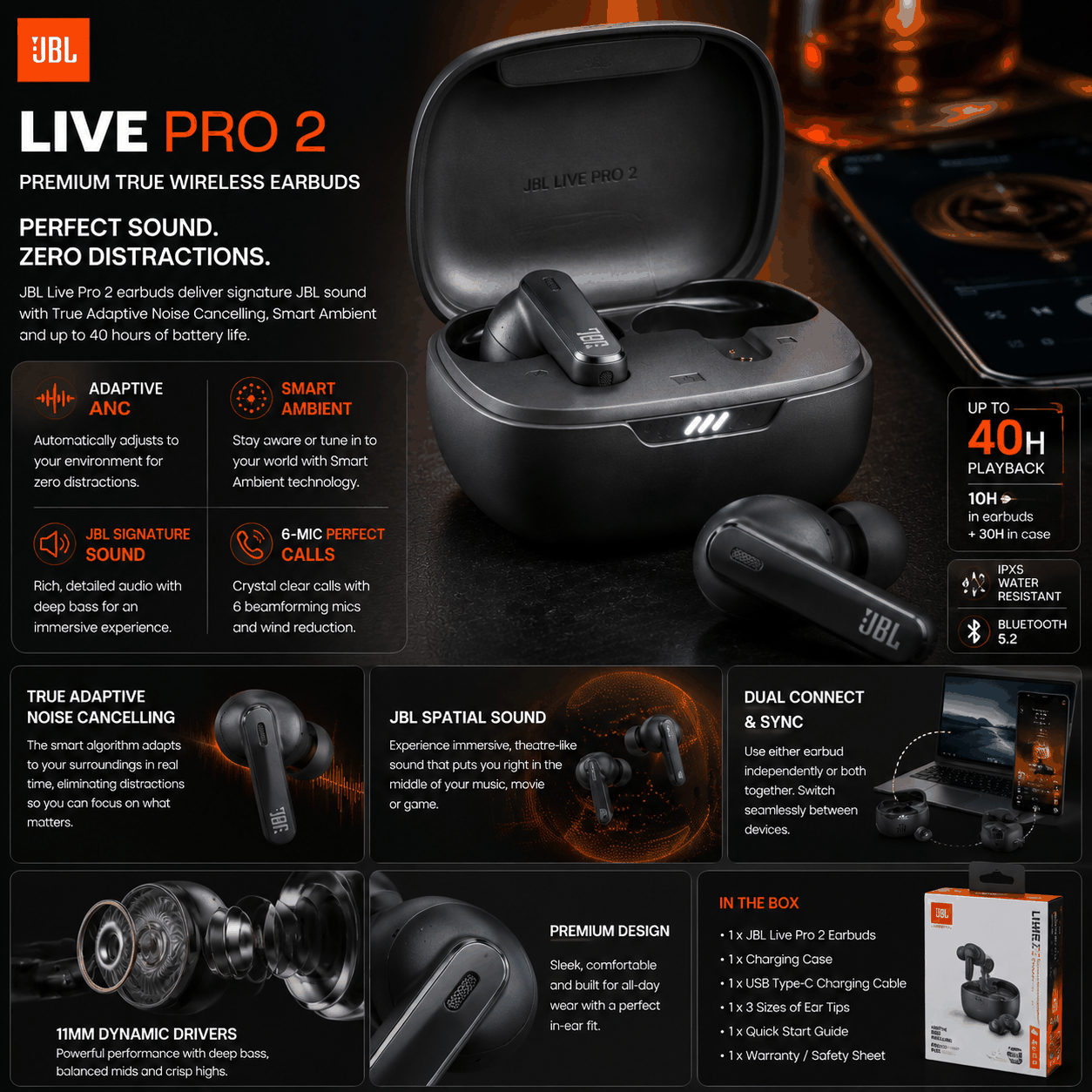 JBL JBL Live Pro 2 Premium TWS Adaptive ANC
