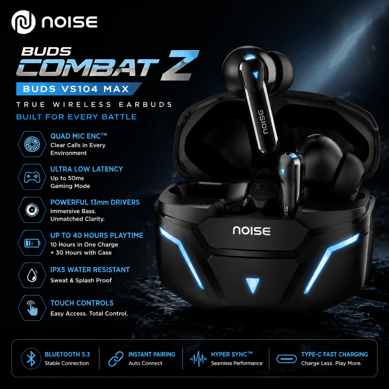 Noise Buds Combat Z