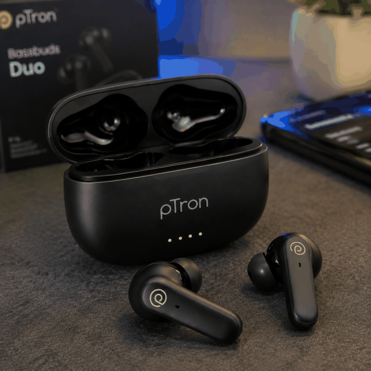 Ptron pTron Bassbuds Duo TWS Earbuds ENC image 3