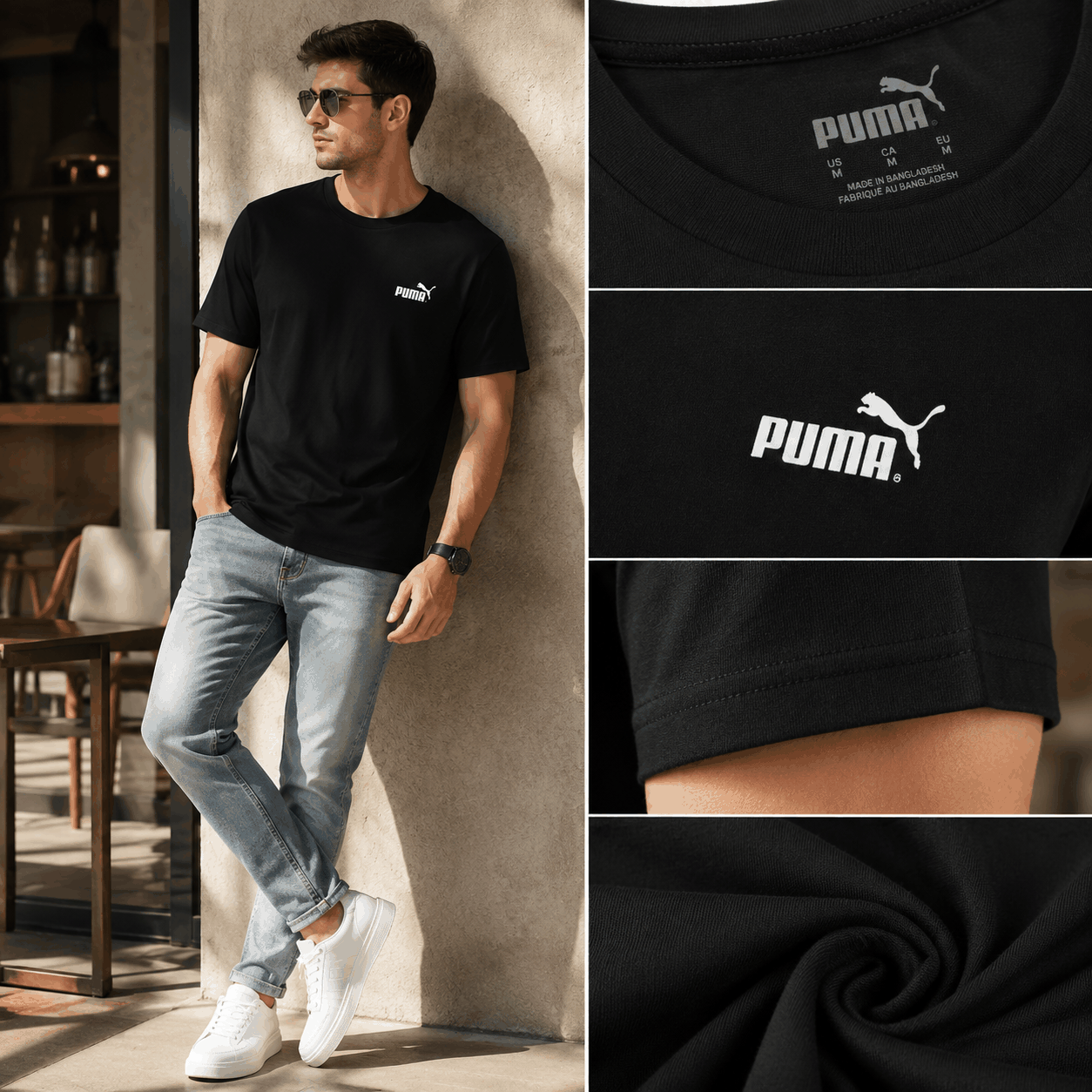 Puma Essentials Logo T-Shirt – Premium Men's Round Neck T-Shirt