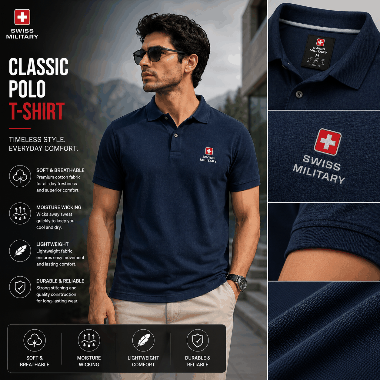Swiss Military Classic Polo T-Shirt image 3