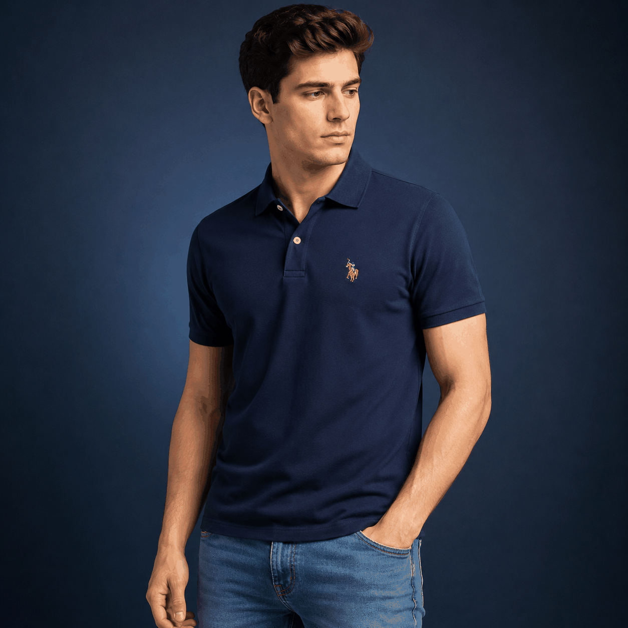 U.S. Polo Assn. Solid Polo T-Shirt – Premium Men's Polo T-Shirt