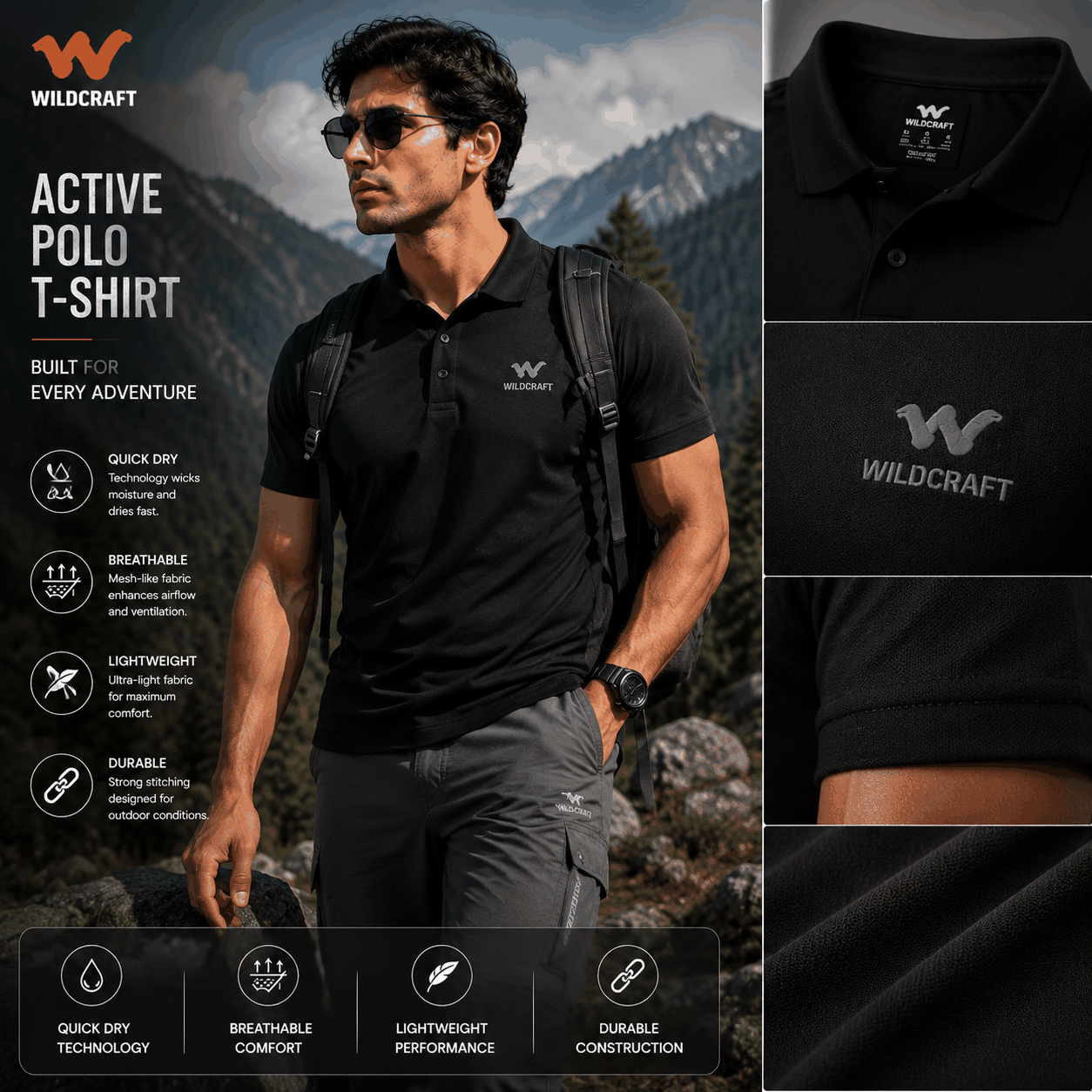 Wildcraft Active Polo T-Shirt image 3