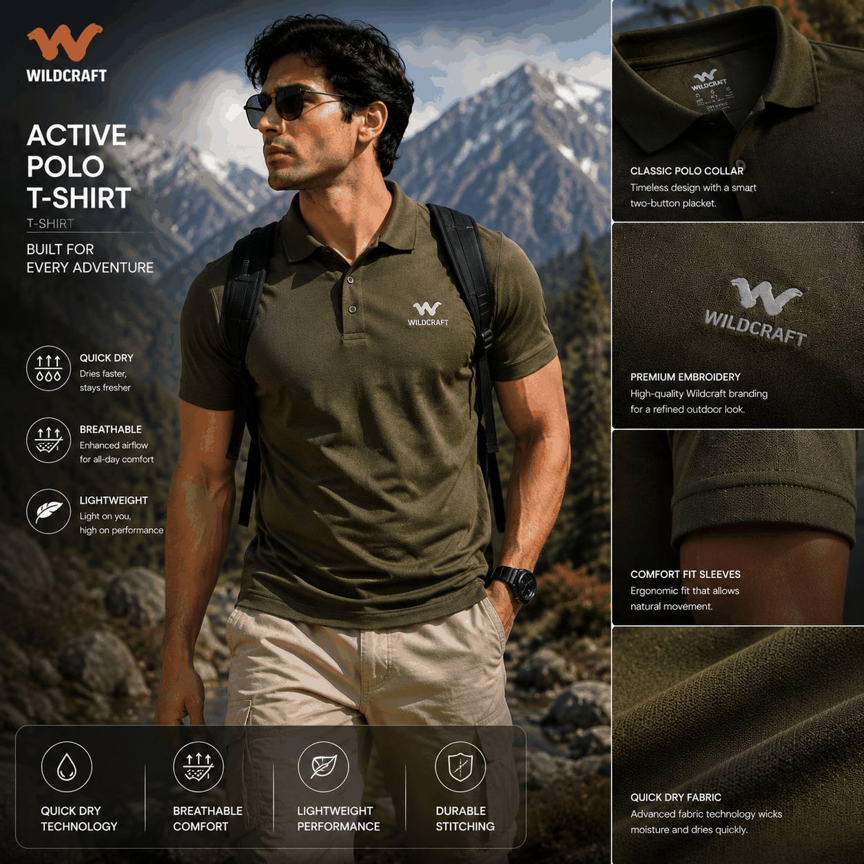 Wildcraft Crew Neck T-Shirt