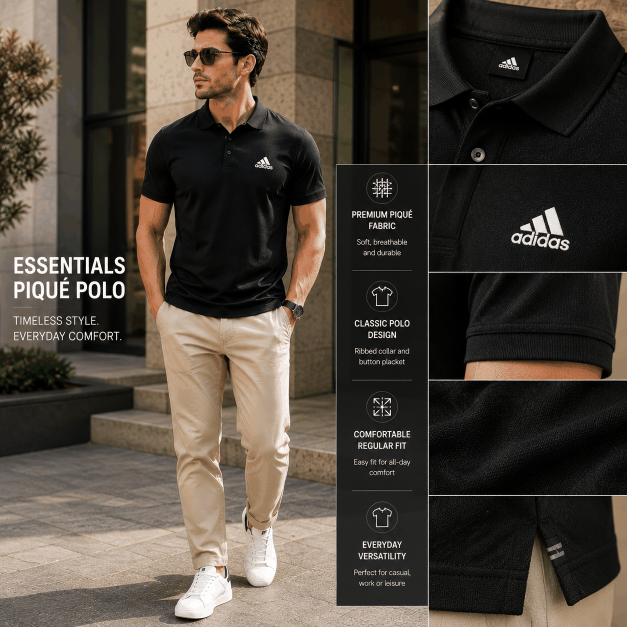 ADIDAS Essentials Piqué Polo