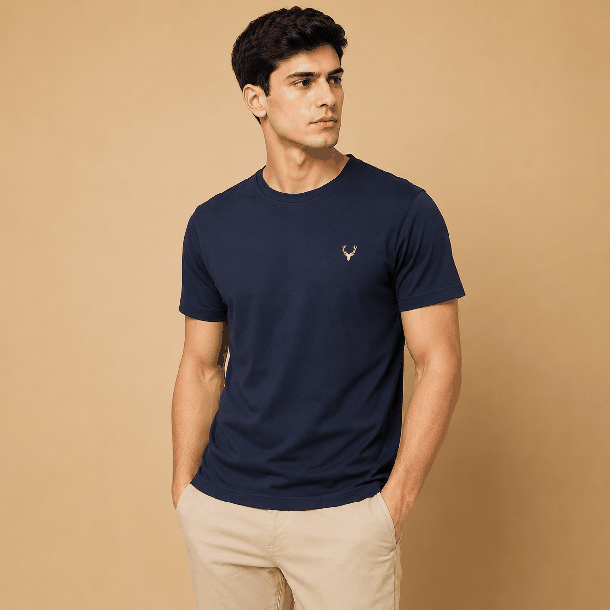 Allen Solly Crew Neck Cotton T-Shirt – Premium Round Neck T-Shirt