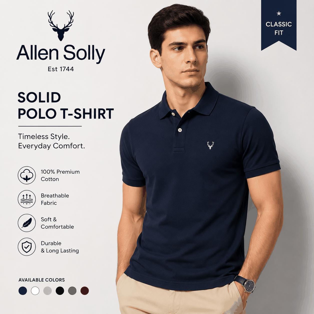 Allen Solly Solid PoloT Shirt