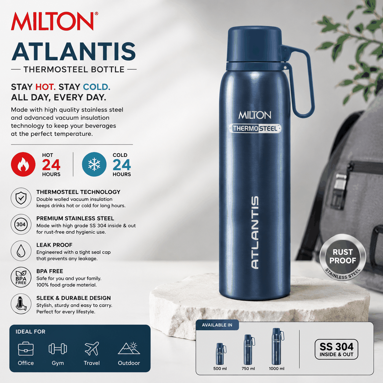 Milton Atlantis Thermosteel Bottle