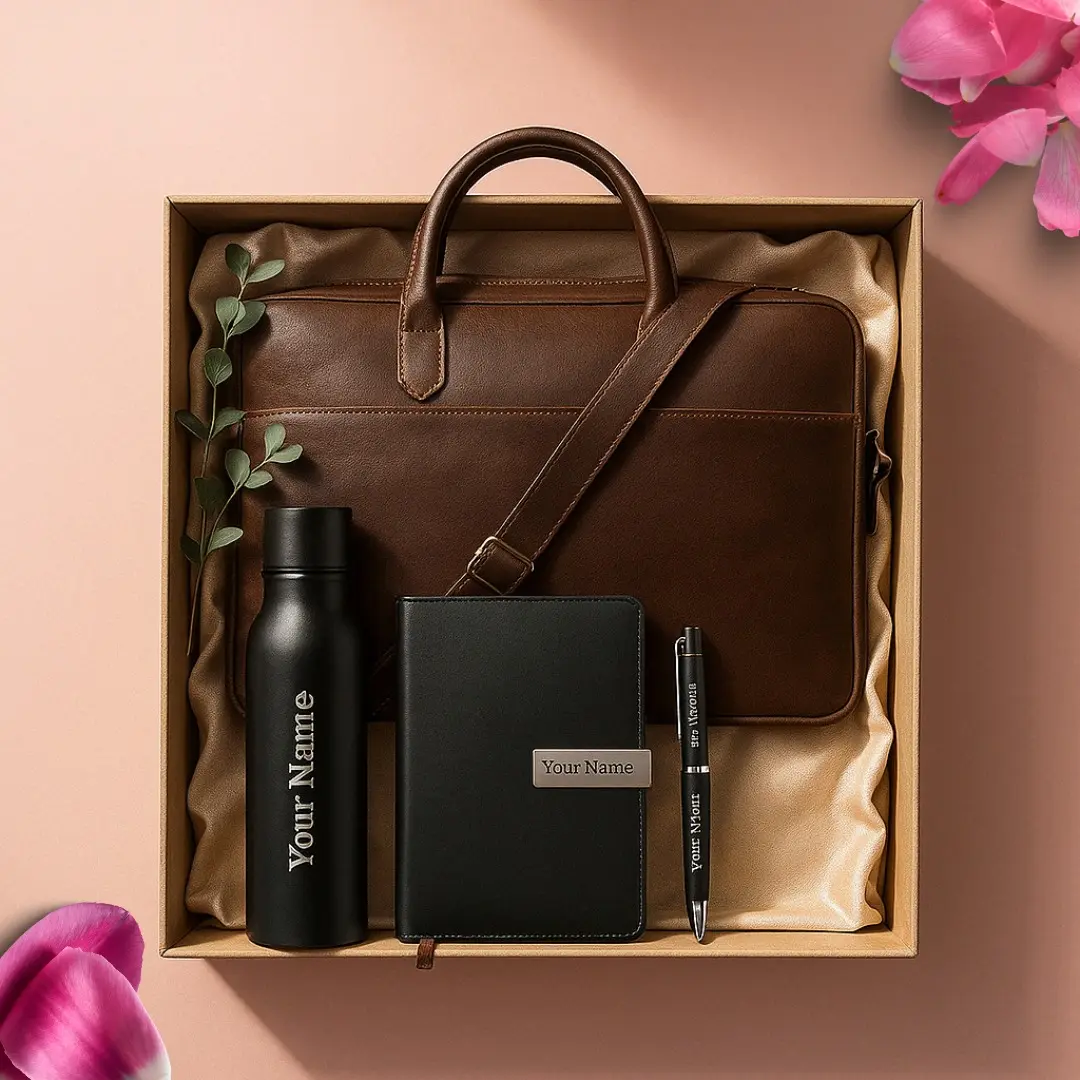 Engraved laptop bag