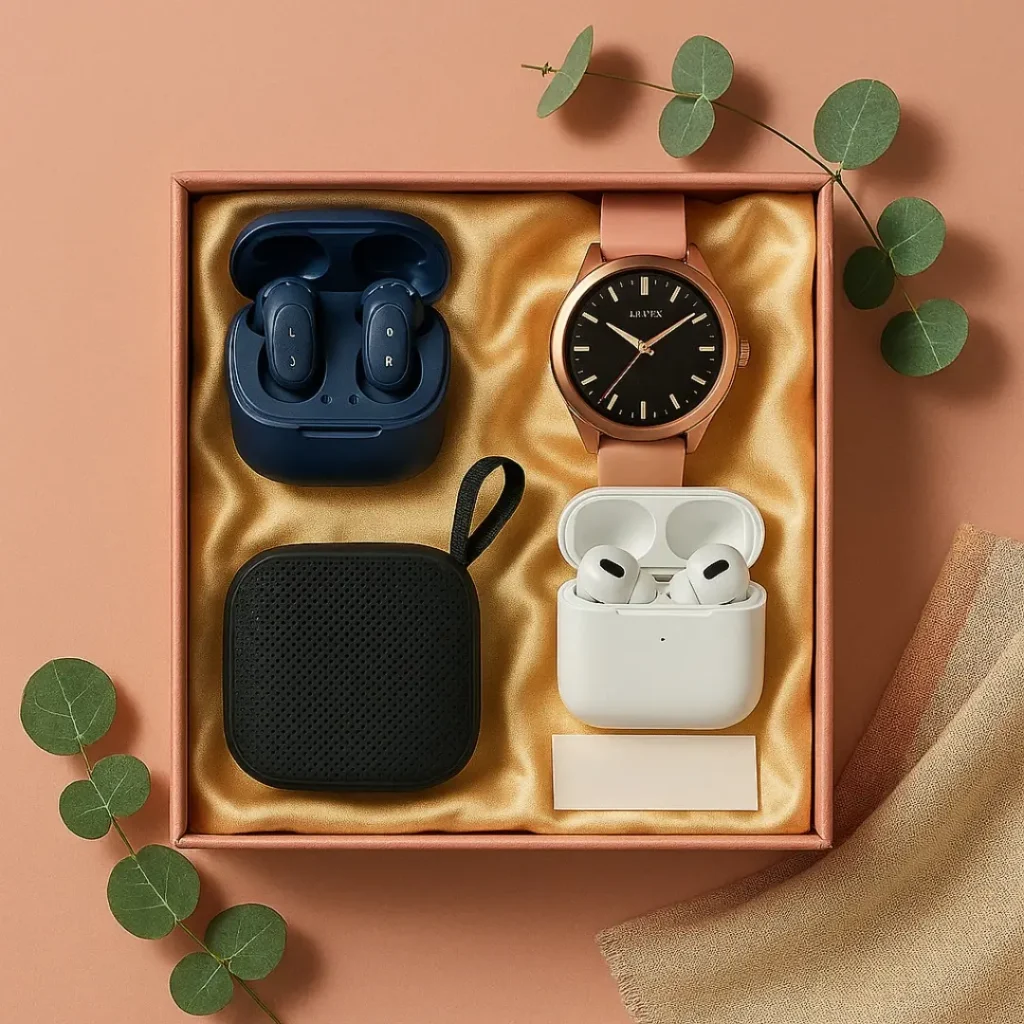 Wireless chargers with sleek designs, Noise-cancelling earbuds