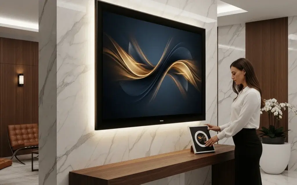 Artistic Touch With Digital Art Installation