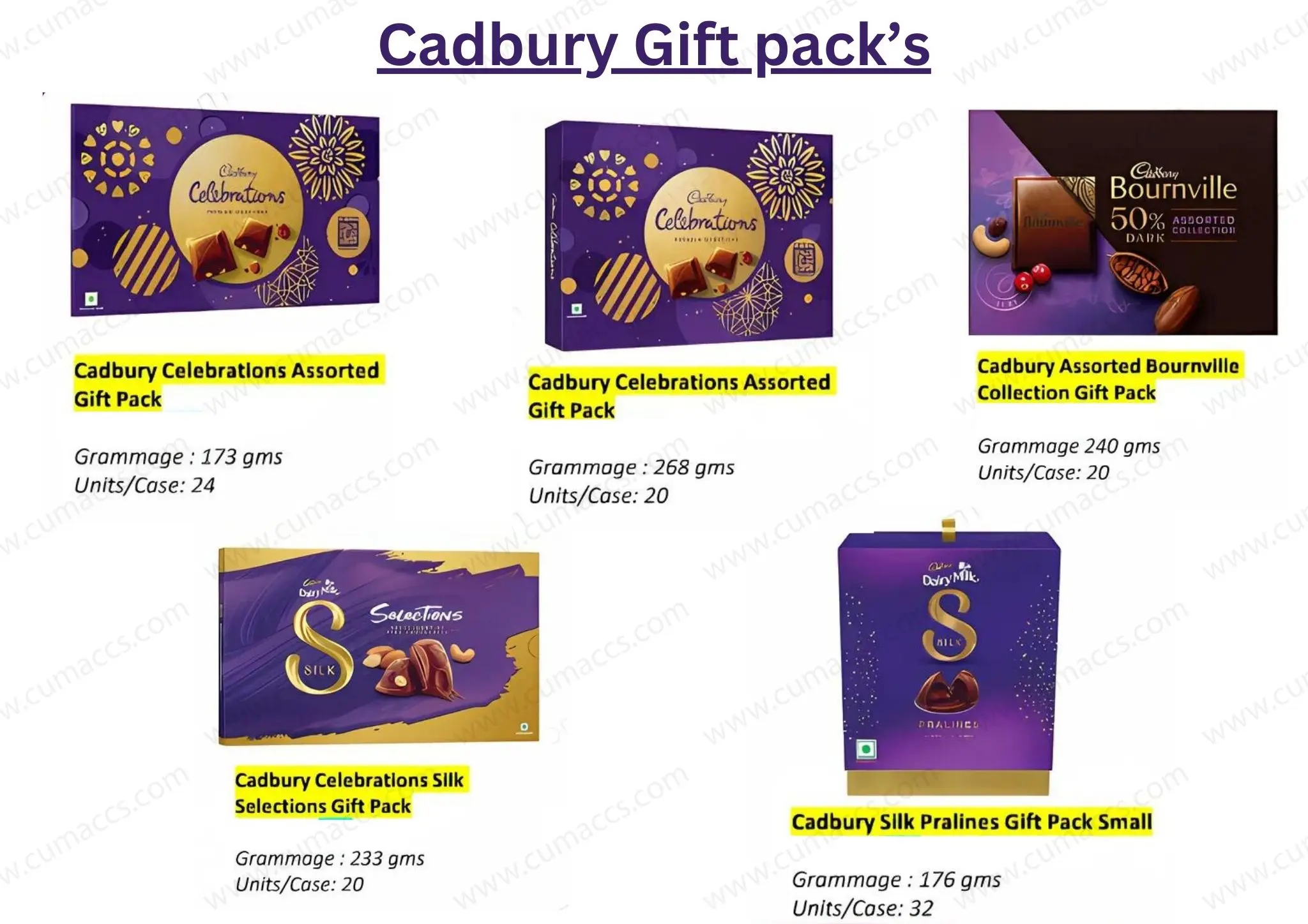 cadbury gift pack
